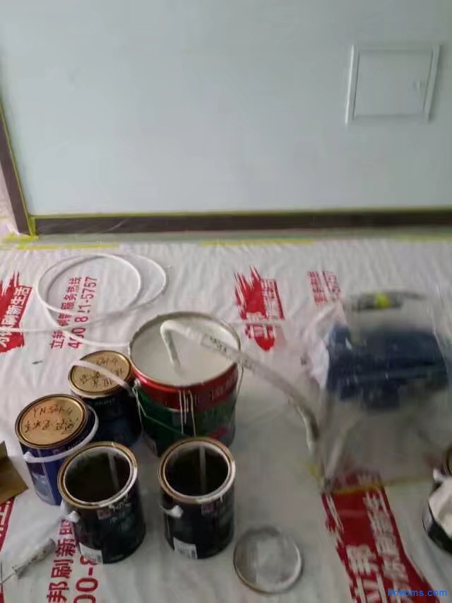 北京刷墙墙面刷新，无气喷涂效果